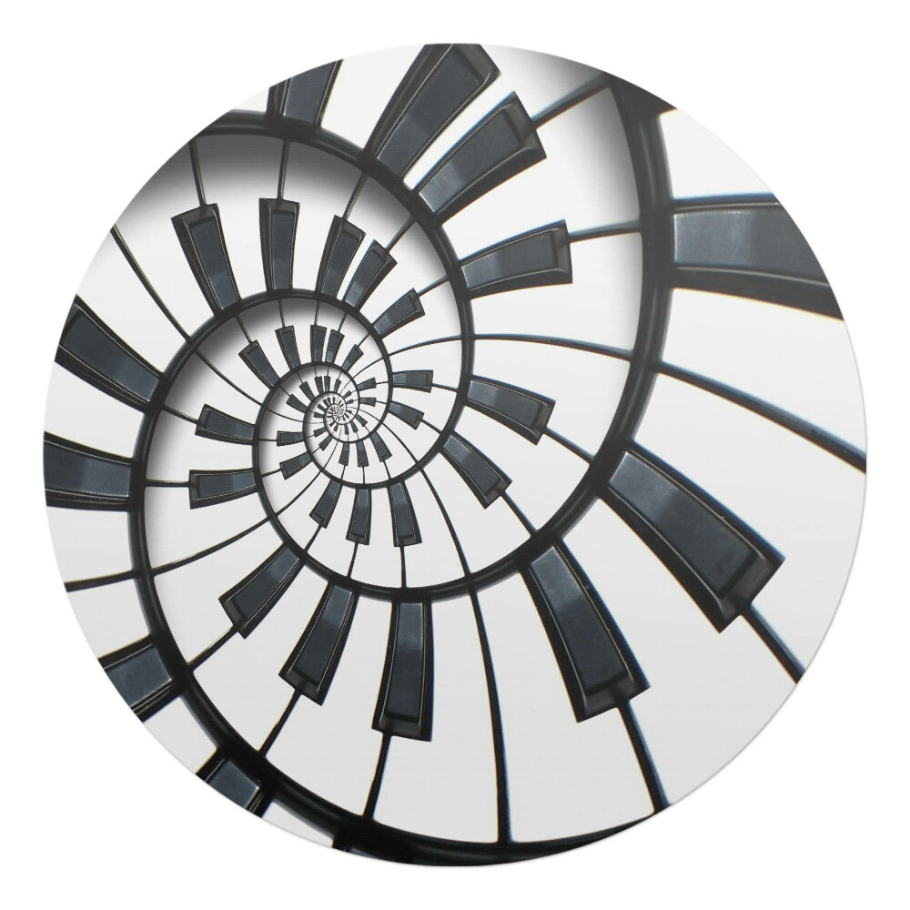 Podložka pod kolieskovú stoličku okrúhla Špirálové kľúče