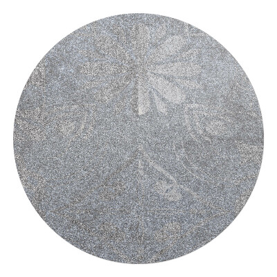 Podložka pod kolieskovú stoličku okrúhla Kvetinový ornament