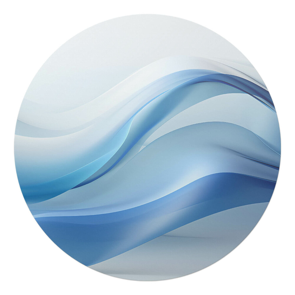 Podložka pod stoličku okrúhla Vlnité čiary