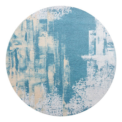 Podložka pod kolieskovú stoličku okrúhla Abstraktné ťahy