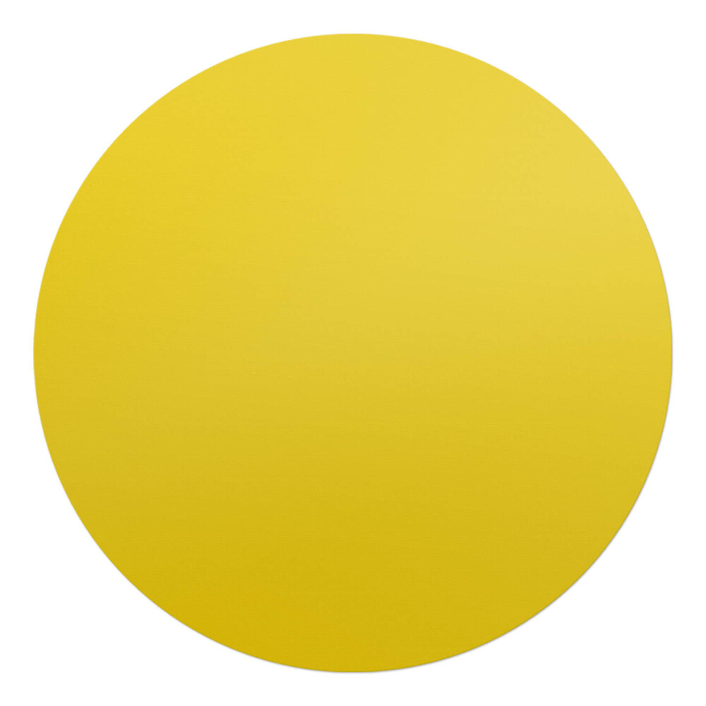 Podložka pod stoličku na kolieskach okrúhla Žltá farba