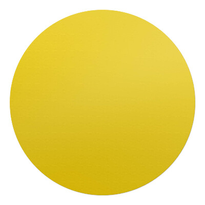 Podložka pod stoličku na kolieskach okrúhla Žltá farba
