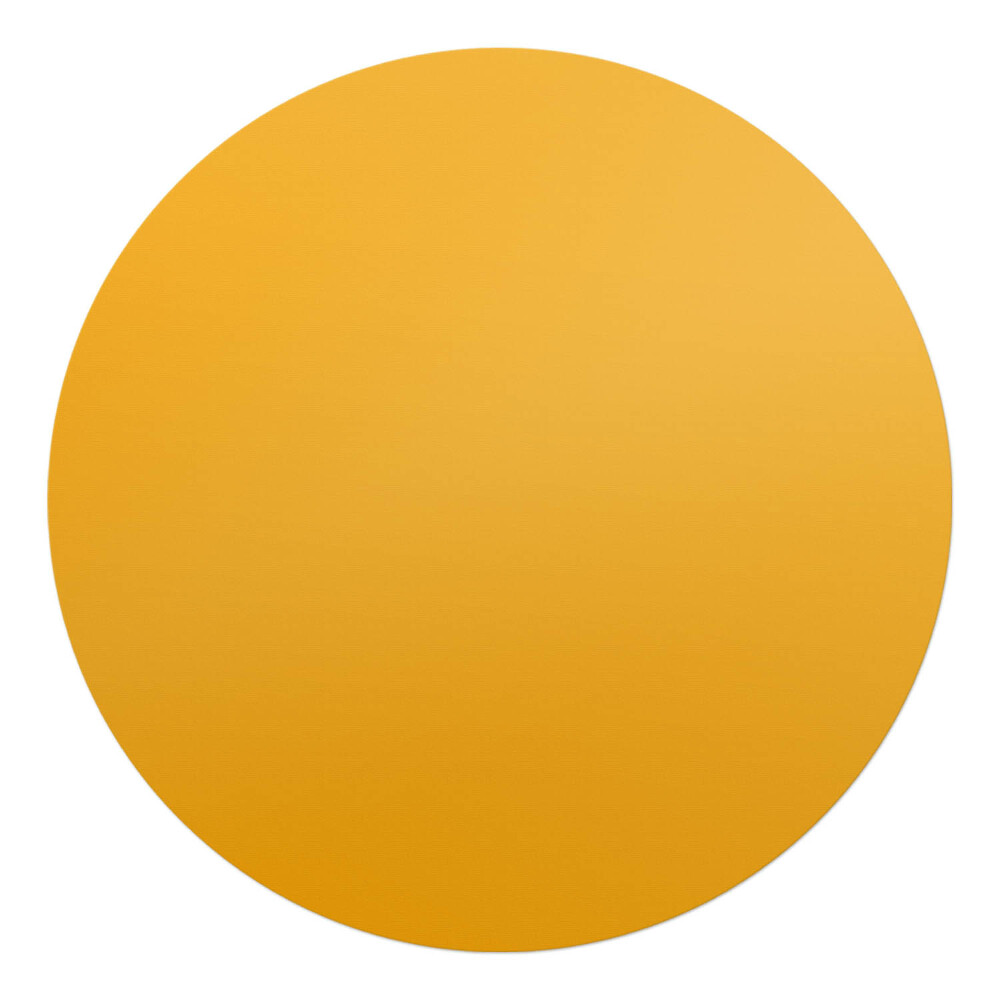 Podložka pod kolieskovú stoličku okrúhla Svetlooranžová farba