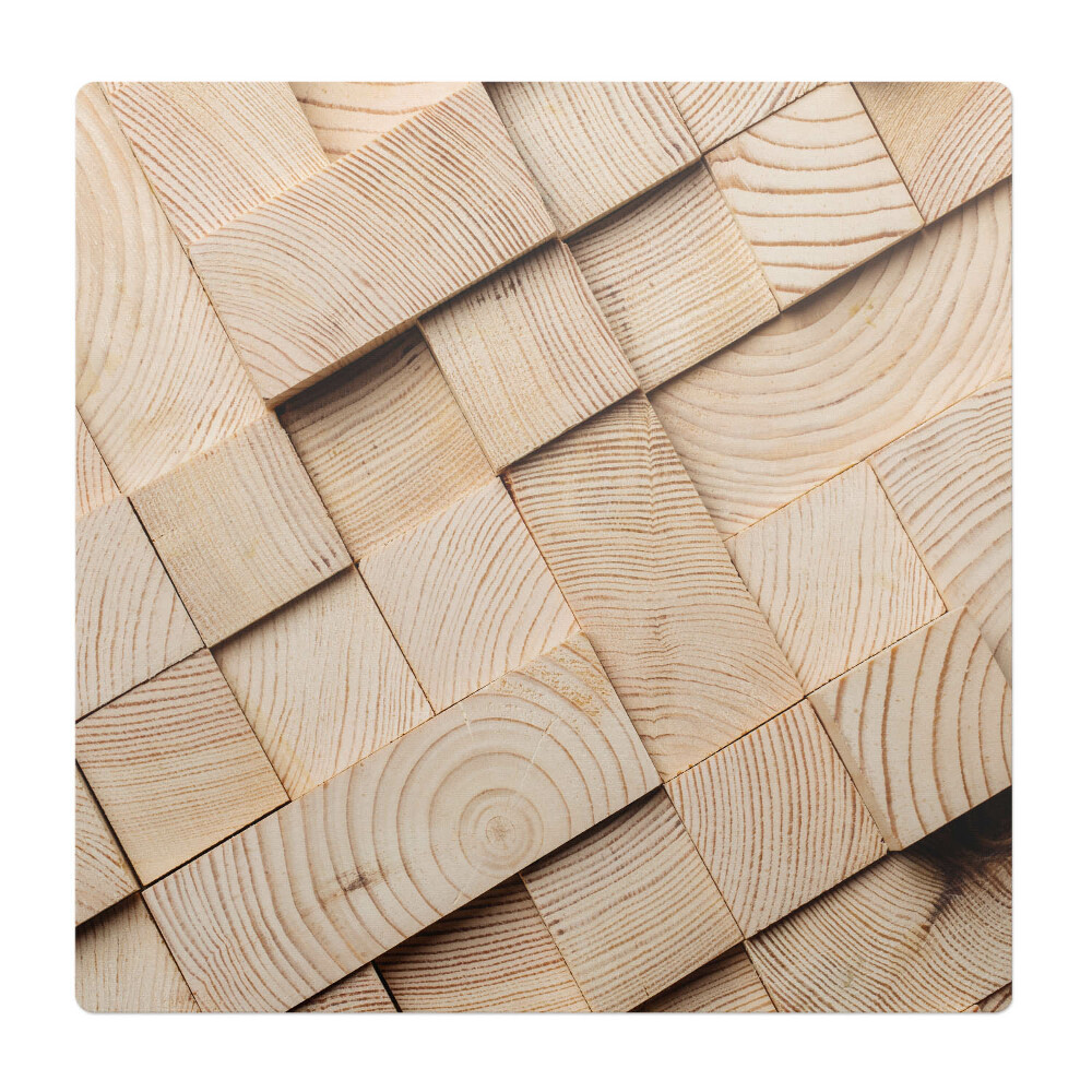 Podložka pod stoličku na kolieskach Drevená mozaika