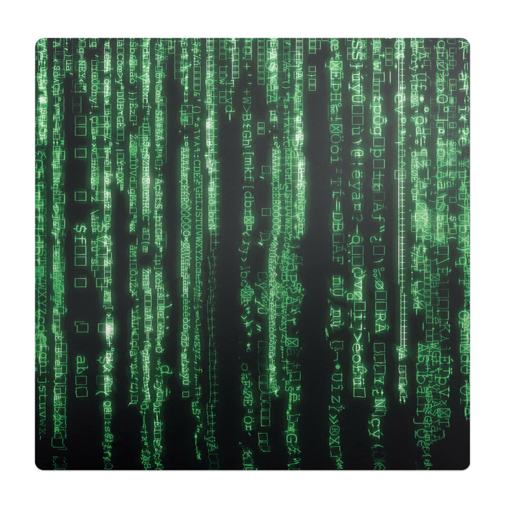 Podložka pod kolieskovú stoličku Padajúci digitálny kód