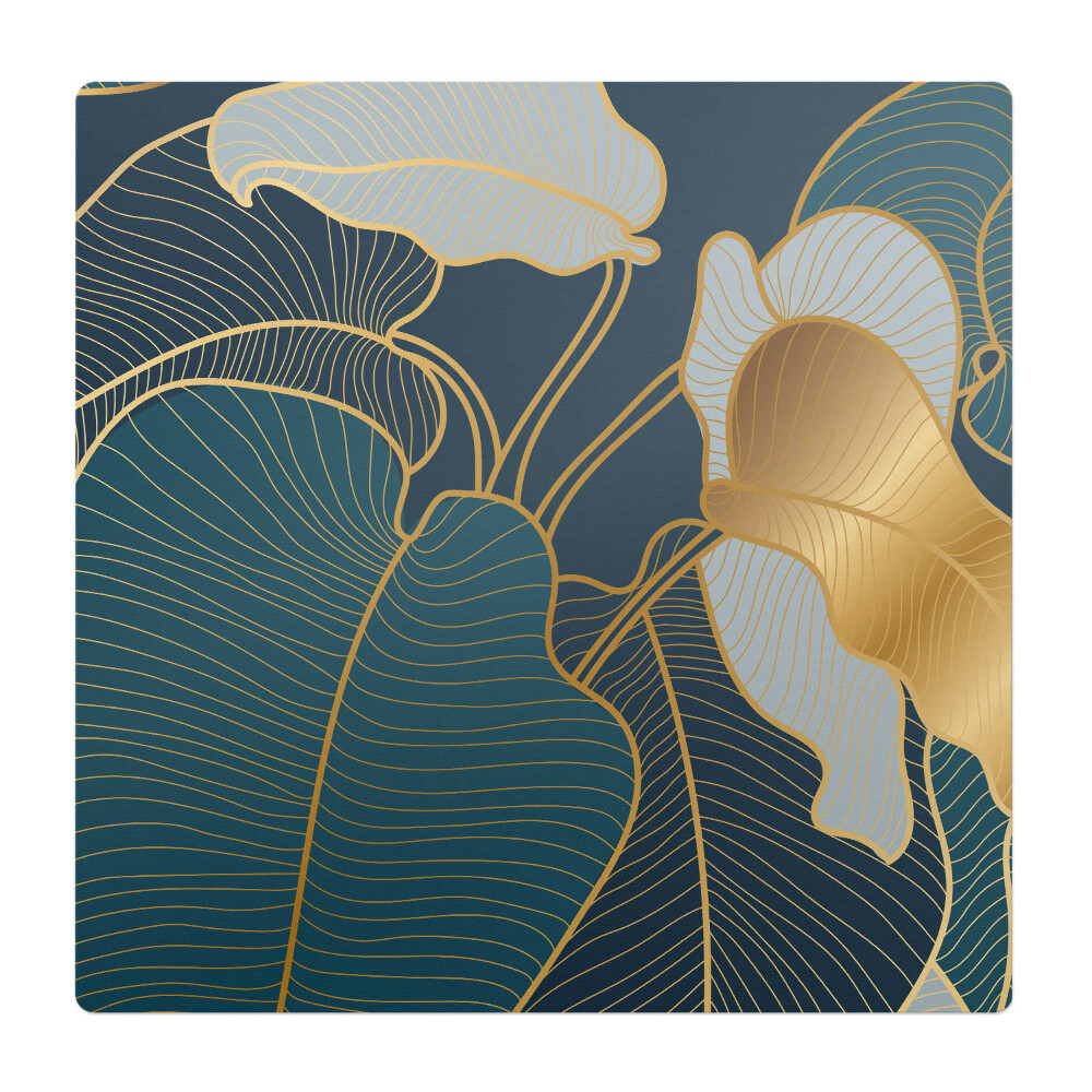 Podložka pod stoličku na kolieskach Elegantné listy