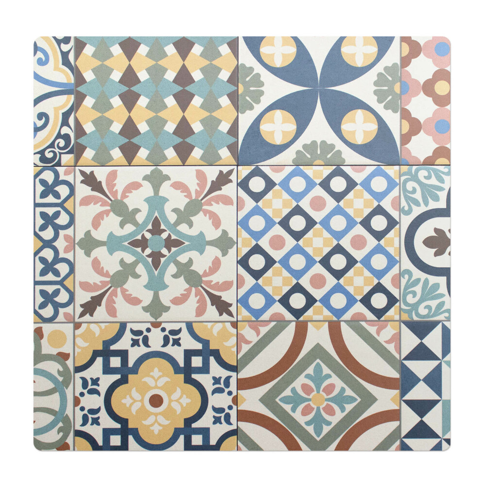 Podložka pod stoličku Retro vzorované dlaždice