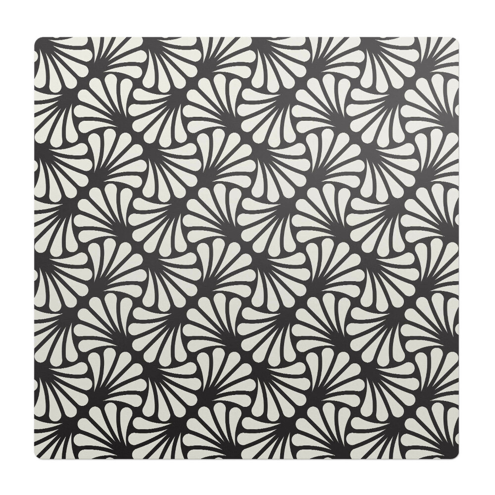 Podložka pod stoličku na kolieskach Retro kvetinový vzor