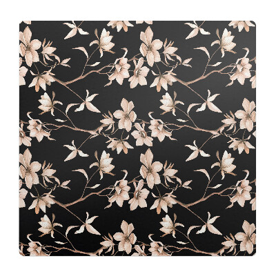 Podložka pod kolieskovú stoličku Vintage kvetinový vzor