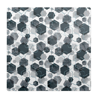 Podložka pod kolieskovú stoličku Geometrické šesťuholníky