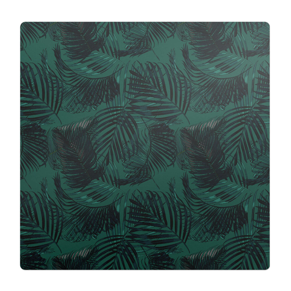 Podložka pod stoličku na kolieskach Vzor palmových listov