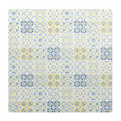 Podložka pod kolieskovú stoličku Geometrický retro vzor