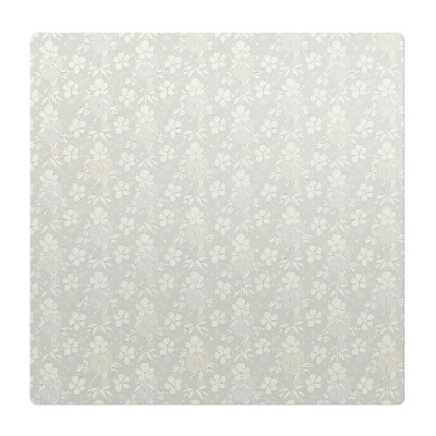 Podložka pod stoličku na kolieskach Retro kvetinový vzor