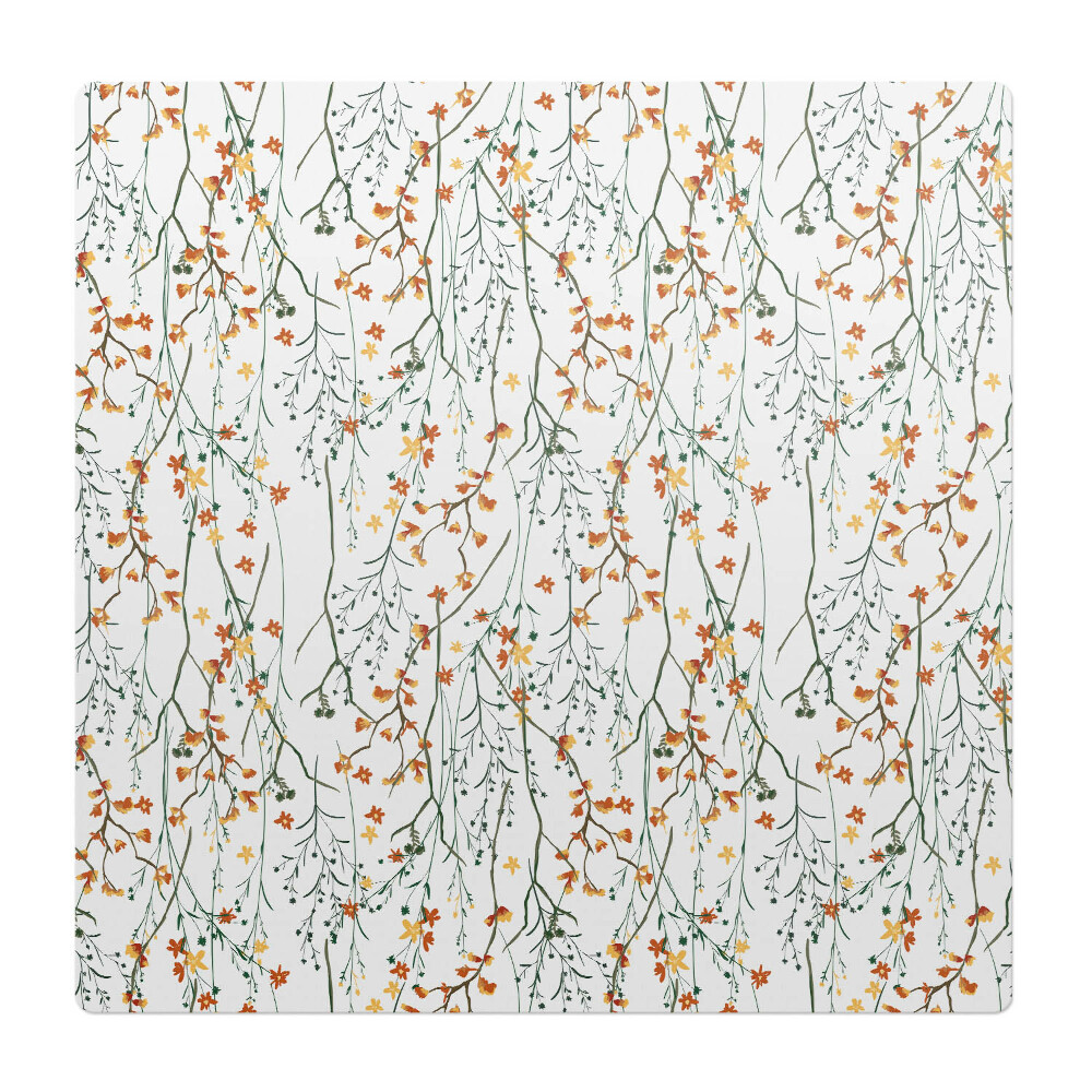 Podložka pod stoličku Jesenné kvety vetvička