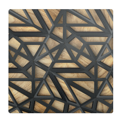 Podložka pod stoličku na kolieskach Geometrický 3D vzor