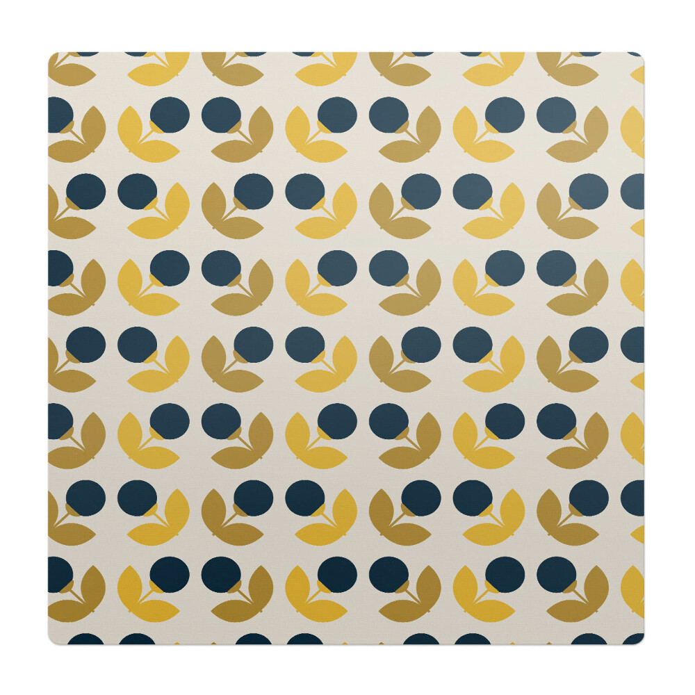 Podložka pod kolieskovú stoličku Geometrický kvetinový vzor