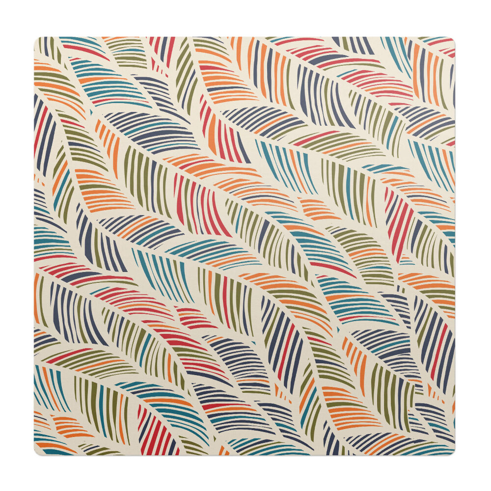 Podložka pod stoličku Farebné retro listy