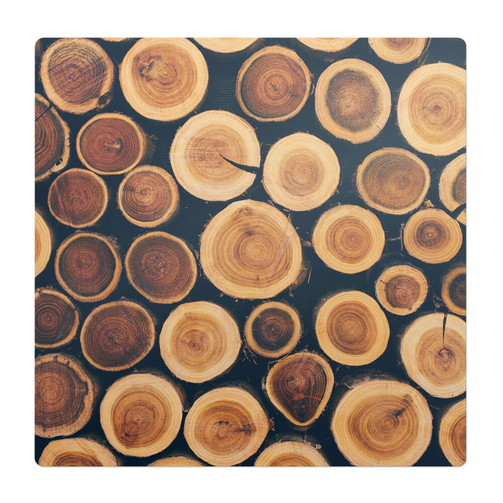 Podložka pod kolieskovú stoličku Drevené kruhy