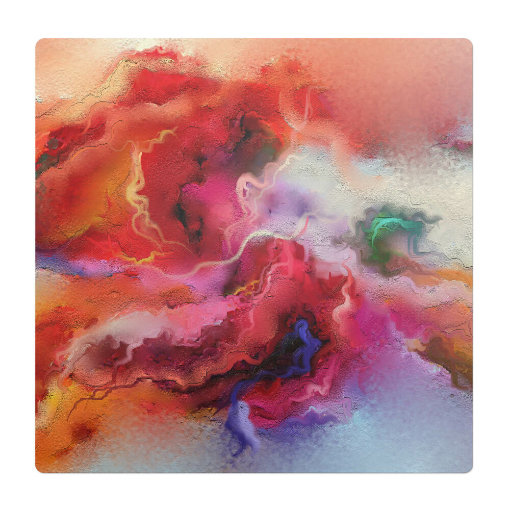 Podložka pod stoličku na kolieskach Abstraktná búrka farieb