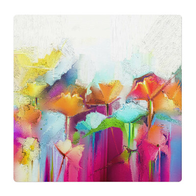 Podložka pod stoličku Abstraktné kvety