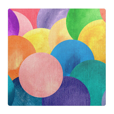 Podložka pod stoličku Farebné kruhy