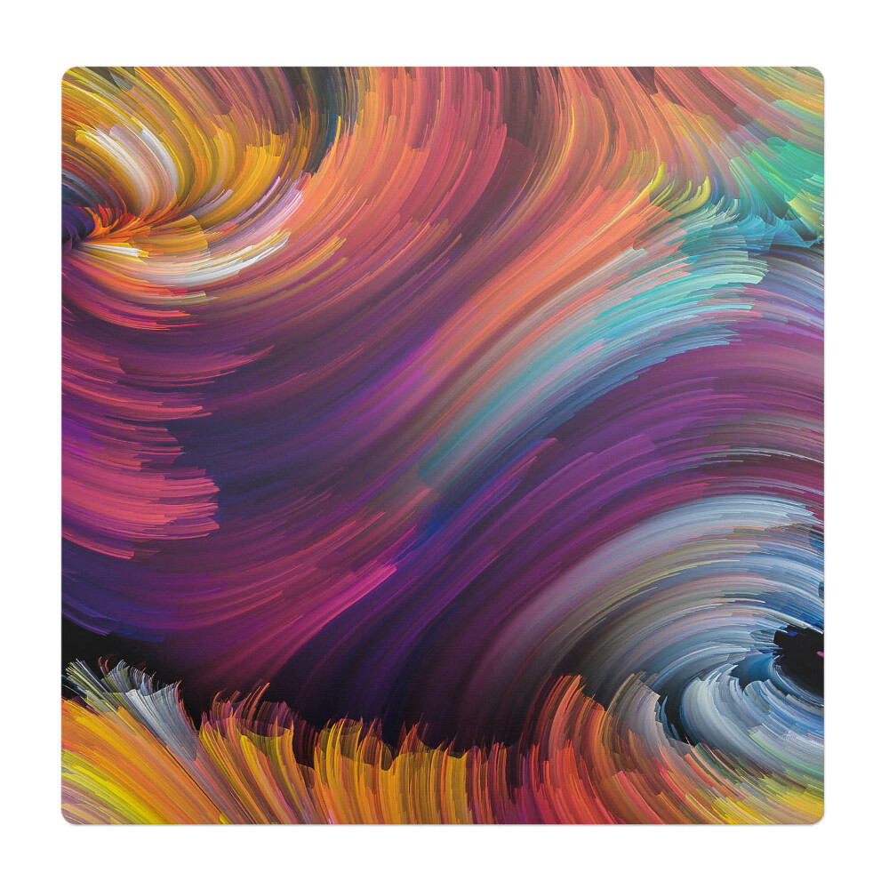 Podložka pod kolieskovú stoličku Víriace farby