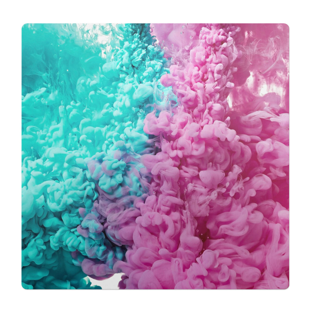 Podložka pod kolieskovú stoličku Farebný dym vo vode