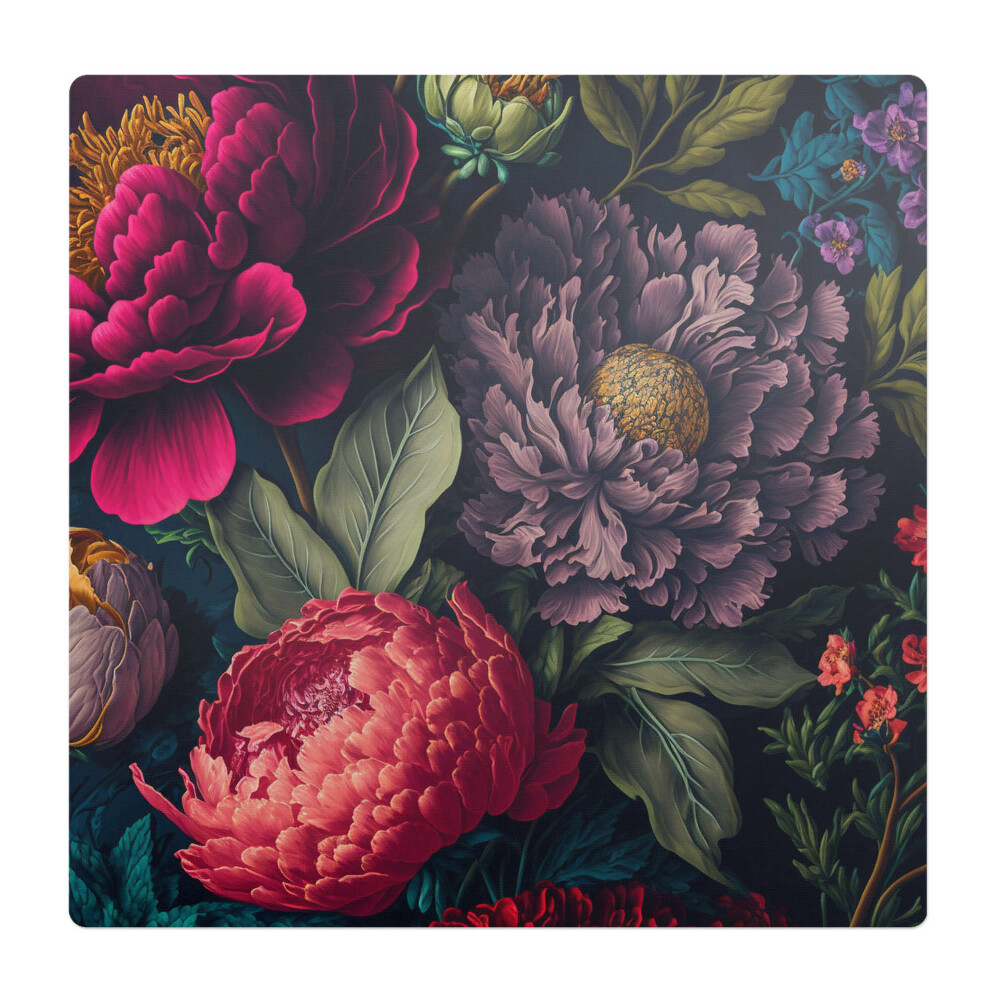 Podložka pod kolieskovú stoličku Vintage kvetinový vzor