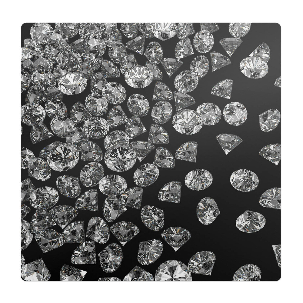 Podložka pod stoličku na kolieskach Žiariace diamanty