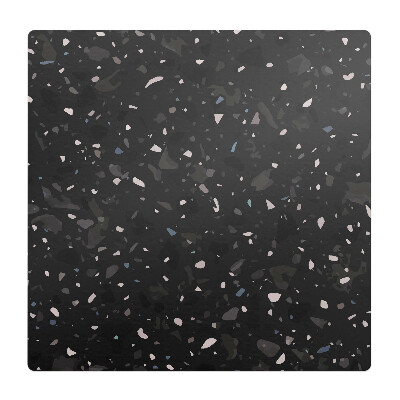 Podložka pod stoličku na kolieskach Tmavý vzor terrazza