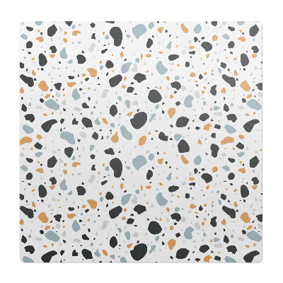 Podložka pod stoličku na kolieskach Terazzo abstraktné