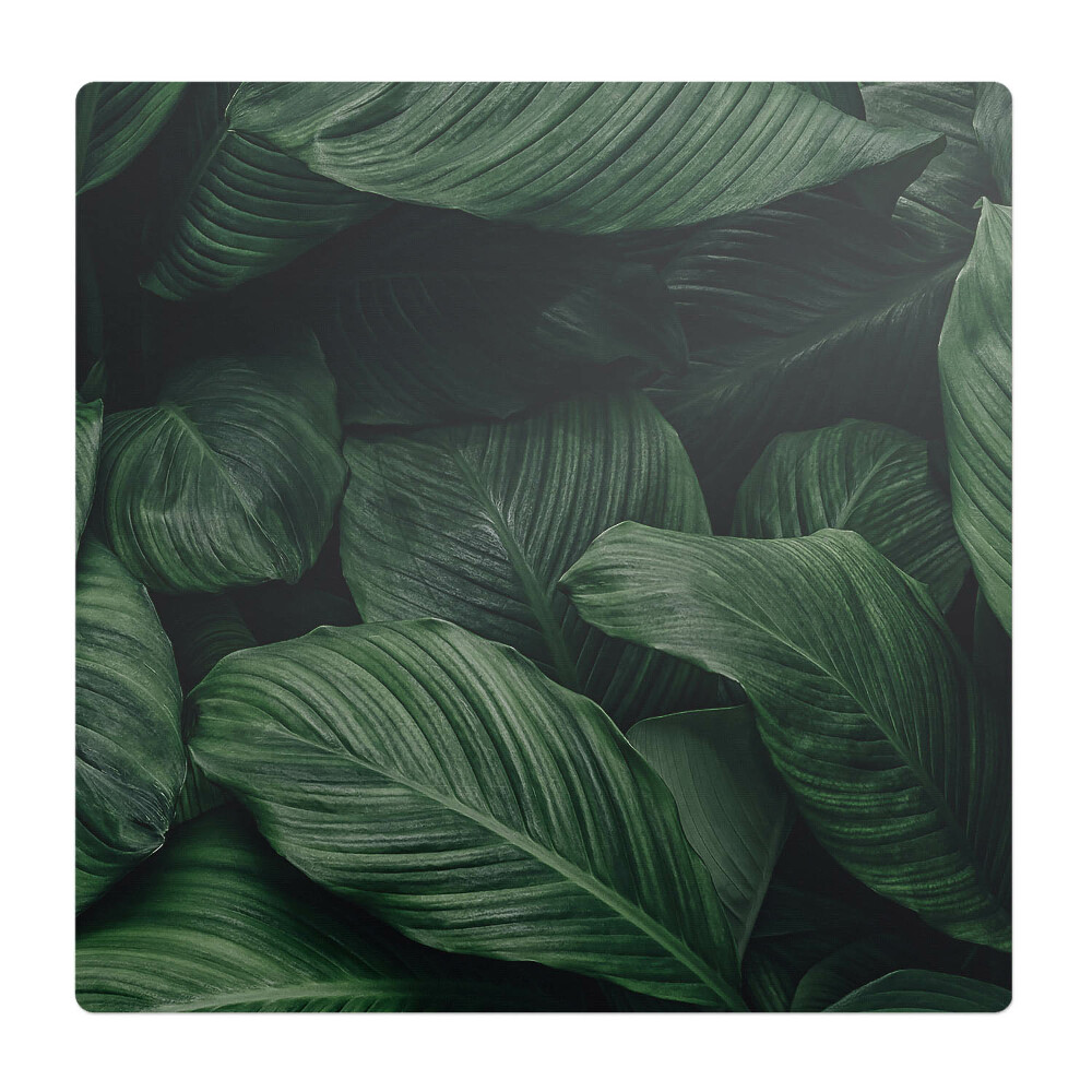 Podložka pod stoličku na kolieskach Tropické listy