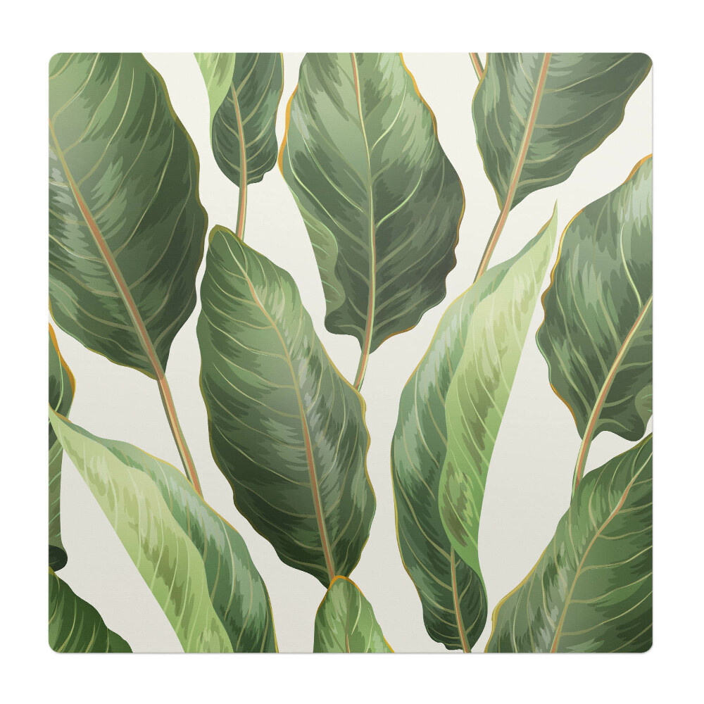 Podložka pod stoličku na kolieskach Tropické listy