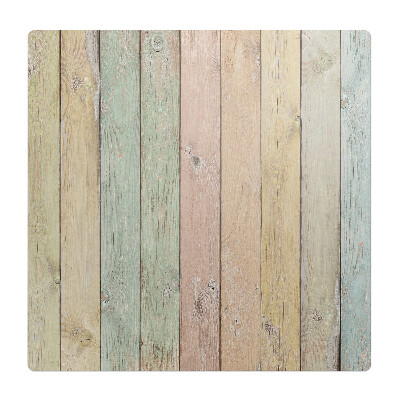 Podložka pod kolieskovú stoličku Pastelové vertikálne dosky