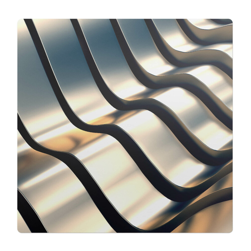 Podložka pod stoličku Vlnité kovové čiary