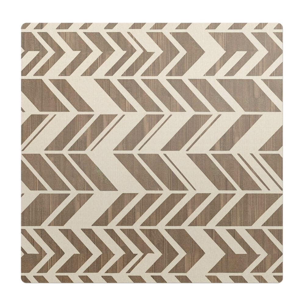 Podložka pod stoličku na kolieskach Geometrický retro vzor