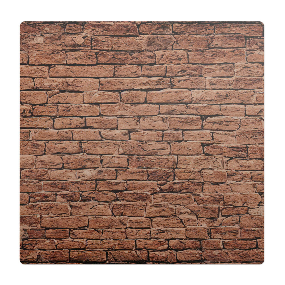 Podložka pod stoličku na kolieskach Retro tehlová stena