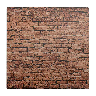 Podložka pod stoličku na kolieskach Retro tehlová stena