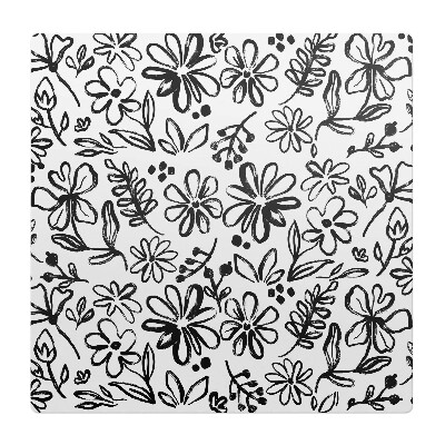 Podložka pod stoličku Kvetinová skica