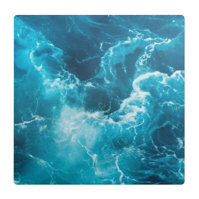 Podložka pod kolieskovú stoličku Morské vlny v pohybe