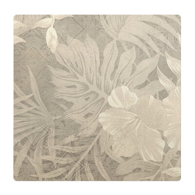 Podložka pod stoličku Tropické listy retro