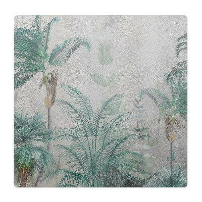 Podložka pod stoličku Palmy na pastelovom pozadí