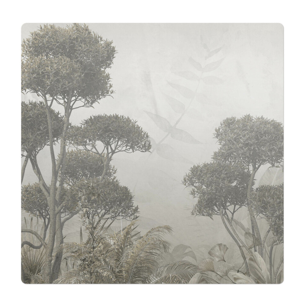 Podložka pod stoličku na kolieskach Jemný tropický les