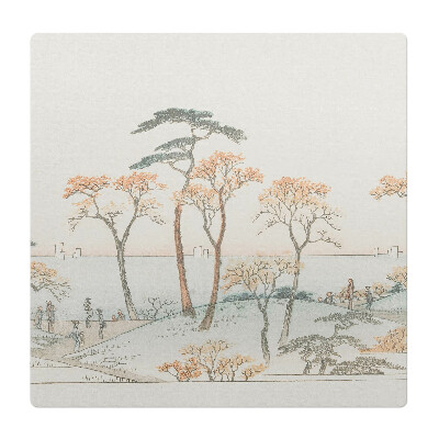 Podložka pod kolieskovú stoličku Stromy pri vode