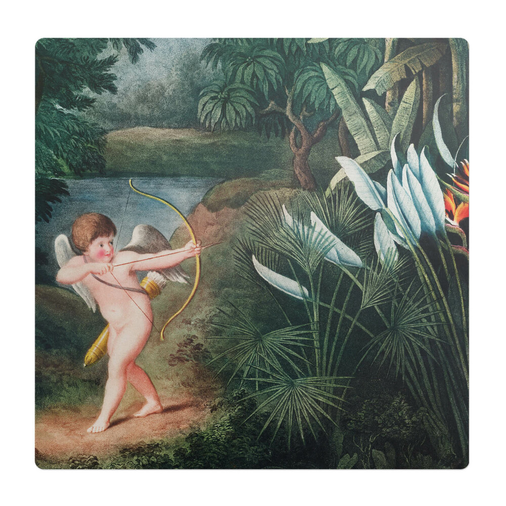 Podložka pod stoličku Amor medzi kvetmi