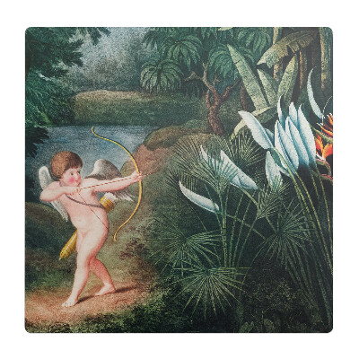 Podložka pod stoličku Amor medzi kvetmi