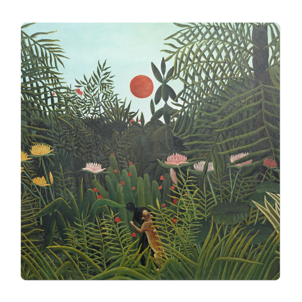 Podložka pod kolieskovú stoličku Džungľa pri západe slnka