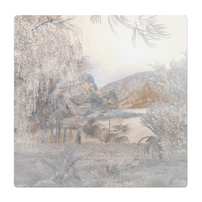 Podložka pod stoličku Pastelová krajina prírody