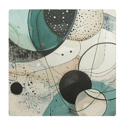 Podložka pod kolieskovú stoličku Abstraktné kruhy