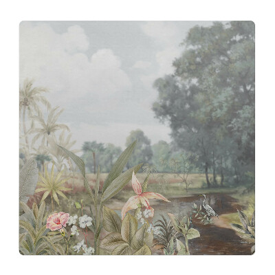 Podložka pod stoličku na kolieskach Tropická krajina